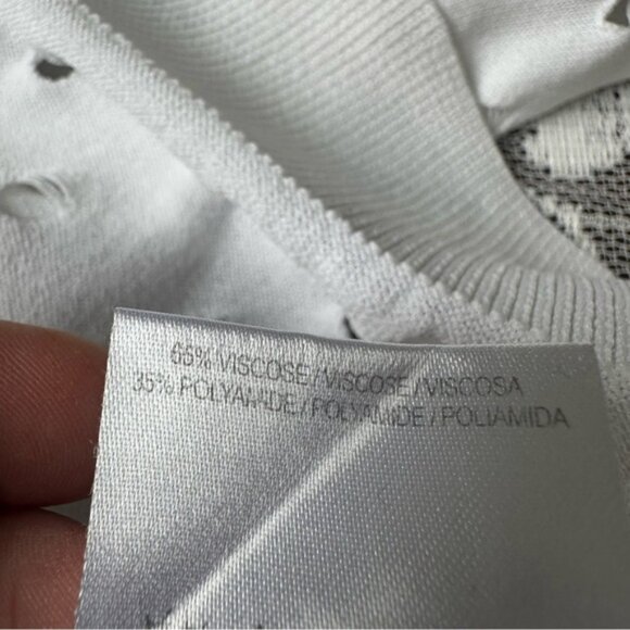 Sandro Paris White Cardigan Sz 2 - Picture 11 of 14